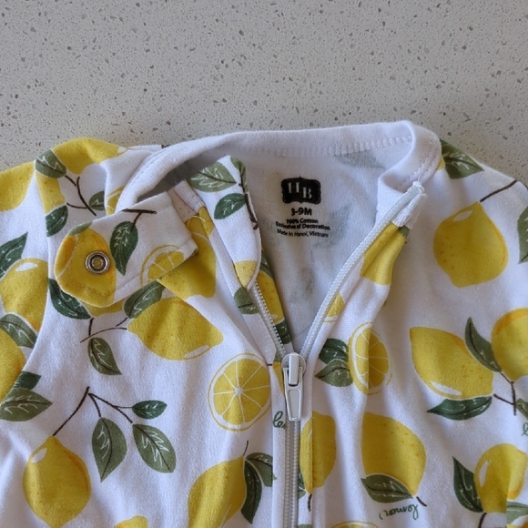 Set of 2 Baby Sleep Sacks - Lemon & Strawberry Prints - 3-9 Months - Picture 6 of 10